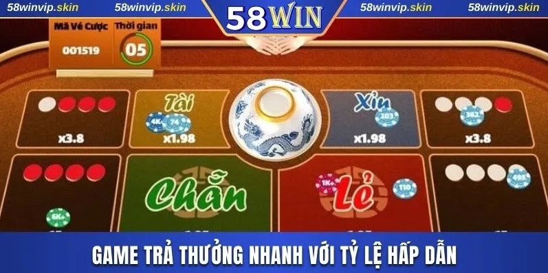 Game trả thưởng nhanh với tỷ lệ hấp dẫn
