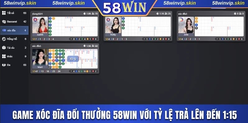 Game xóc đĩa đổi thưởng 58WIN
