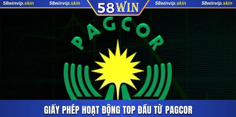 Giấy phép hoạt động top đầu từ PAGCOR